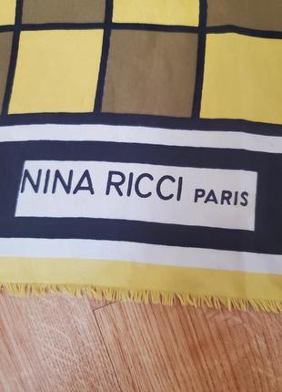 Фирменный шелковый платок шарф nina ricci2 фото