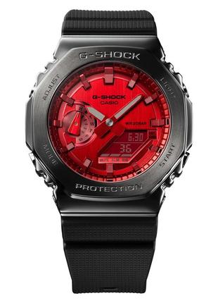 Casio g-shock gm-2100b-4adr oak чоловічий наручний годинник оригінал металевий корпус2 фото