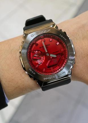 Casio g-shock gm-2100b-4adr oak чоловічий наручний годинник оригінал металевий корпус1 фото