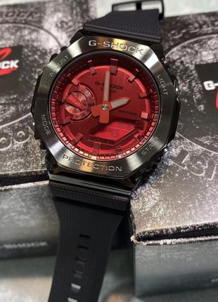 Casio g-shock gm-2100b-4adr oak чоловічий наручний годинник оригінал металевий корпус4 фото