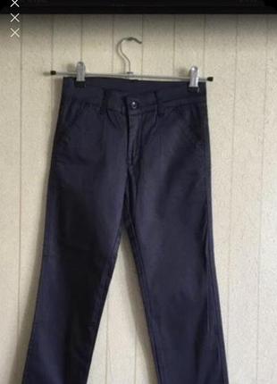 Коттоновые брюки для мальчика на рост 128-134,134-140
