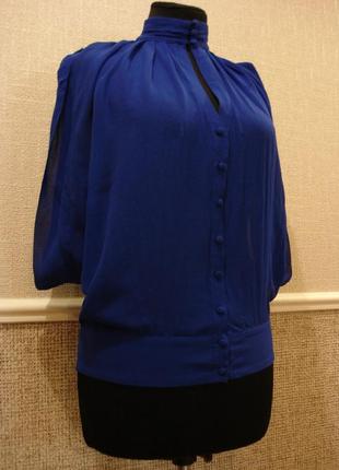 Шелковая шифоновая блузка летняя кофточка