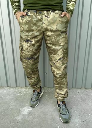 Чоловічі тактичні військові штани terra піксель зелений4 фото