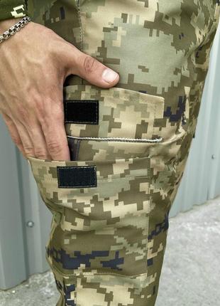 Чоловічі тактичні військові штани terra піксель зелений8 фото
