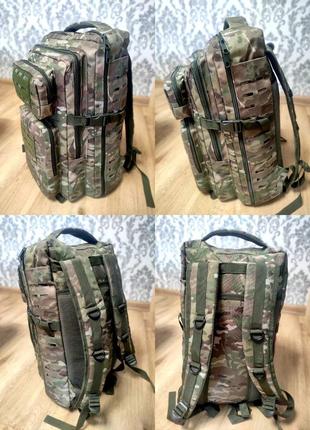 Тактичний рюкзак на 45 літрів мульткам accord 45l lazer molle8 фото