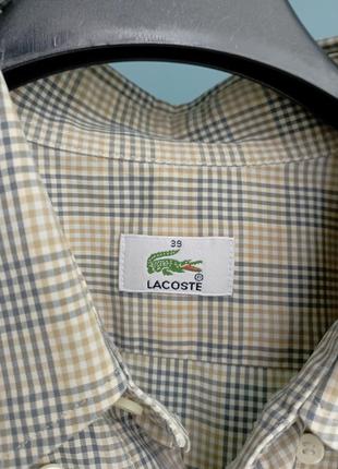 Чоловіча бавовняна сорочка від lacoste2 фото