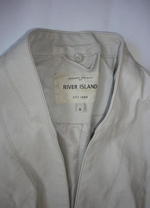 Кожаная куртка river island р.8 (рукав 61, ог 86)4 фото