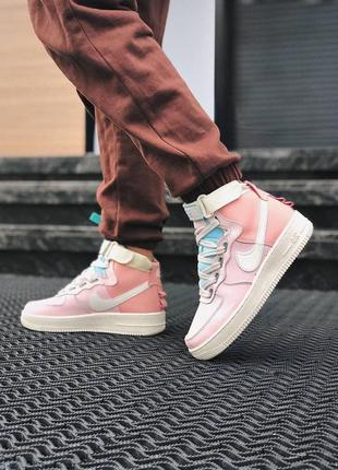 Nike air force 1 high utility pink женские кроссовки найк аир форс4 фото