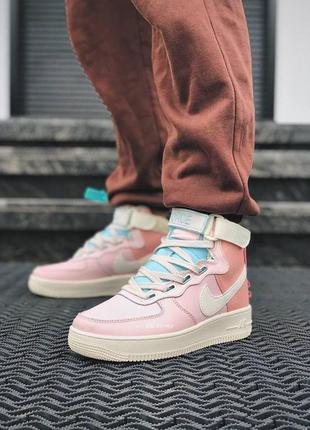 Nike air force 1 high utility pink женские кроссовки найк аир форс7 фото