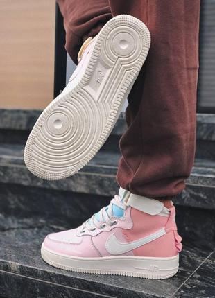 Nike air force 1 high utility pink женские кроссовки найк аир форс3 фото