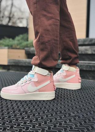 Nike air force 1 high utility pink женские кроссовки найк аир форс8 фото