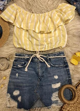 Джинсова спідничка zara