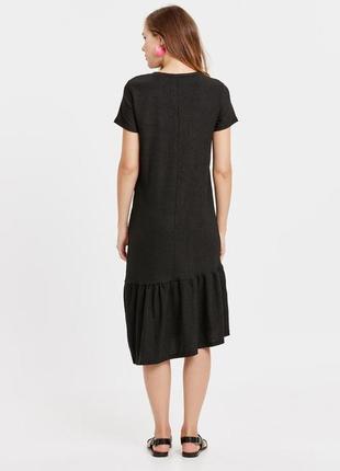 Чорне міді плаття waikiki з асиметричним низом2 фото
