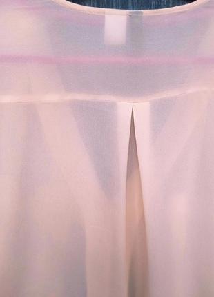Женская розовая полупрозрачная блуза divided с длинным рукавом, размер 348 фото