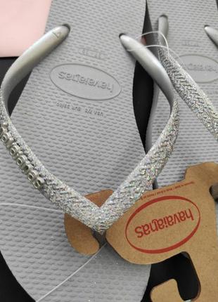 Ідея для подарунка🤍шльопанці з глитером блиском в'єтнамки havaianas бразилія р. 35,36,37,38 victoria's secret вікторія сікрет вікторія сікрет оригінал