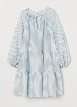 Плаття з пишними рукавами h&m бавовна 100%