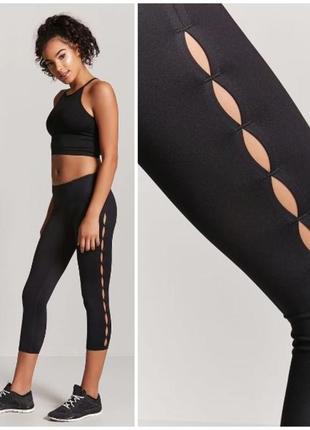 Forever 21. спортивні жіночі легінси 3/4 капрі спорт s2 фото
