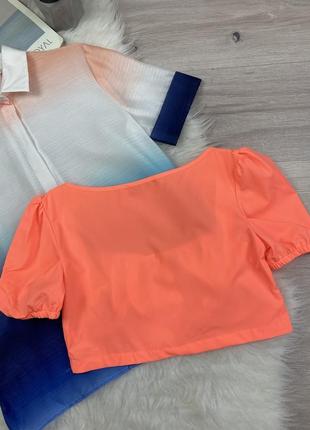Яркий неоновый топ блуза shein из новых моделей4 фото