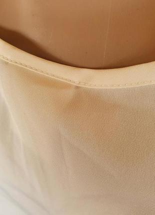 Легка молочна шифонова базова майка/блуза/футболка с-м3 фото