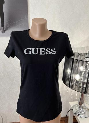 Футболка чорна guess оригінал