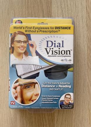 Універсальні окуляри для зору з регулюванням лінз dial vision
