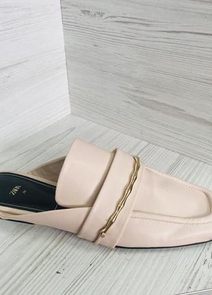 Шльопанці мюли zara