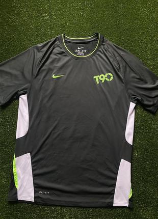 Nike dri-fir t90 sport футболка футбольна спортивна