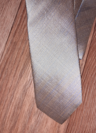 Shinawatra бежево-чорний шовковий галстук тайський шовк3 фото