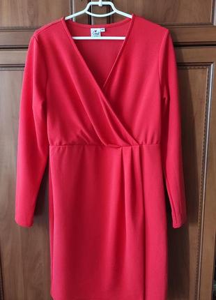 Красное платье, размер xxl