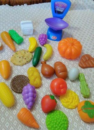 Ігровий набір. магазин. овочі. фрукти.