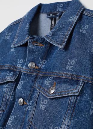 Коротка джинсова куртка h&m.2 фото