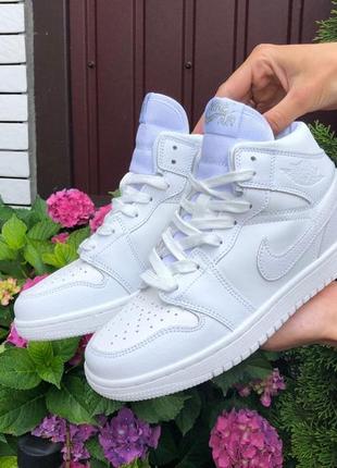 Р.36, 38, 40, 41 кросівки nike air jordan (білі) ks 11221