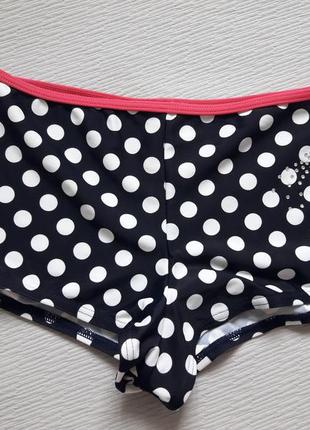 Мегаклассные трусики низ от купальника принт горох на 12-13 лет matalan