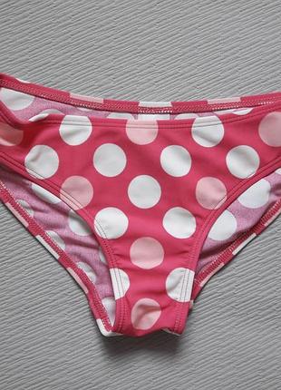 Класні трусики низ від купальника принт горох на 9-10 років next