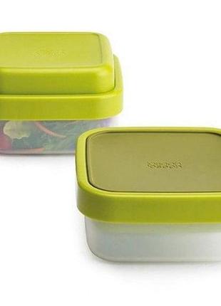 Набір контейнерів для салату joseph joseph goeat space-saving salad  box - 81029 ланч бокси2 фото