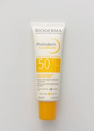 Bioderma photoderm aquafluide spf50+ 40 мл,біодерма,uriage,weleda.1 фото