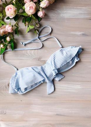 Блакитний верх для купальника h&m бікіні топ бандо