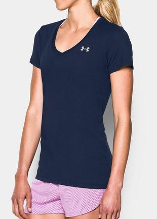 Оригинальная футболка women's midnight navy/metallic silver tech v-neck
