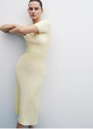 Дуже гарна трикотажна сукня zara4 фото