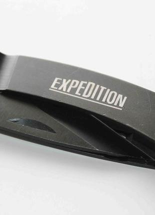 Складной нож-зажим для денег expedition black (1409)4 фото