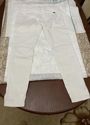 Белые джинсы,штаны,скини2 фото