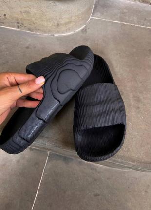 Нереально крутые унисекс шлёпанцы сланцы adidas yeezy adilette slide black чёрные 36-45 р4 фото