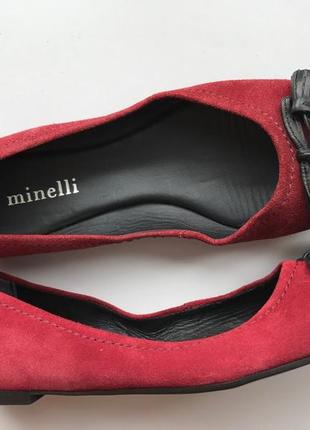Червоні балетки minelli