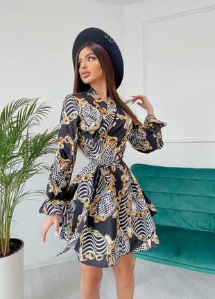 🔥new стильна сукня  чорний білий