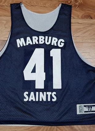 Майка баскетбольна сітчаста подвійна marburg saints 41 розмір l