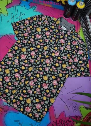 Класична теніска гавайка тропічний принт квіти