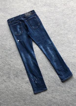 Оригінальні джинси dsquared2 distressed slim fit jeans blue3 фото