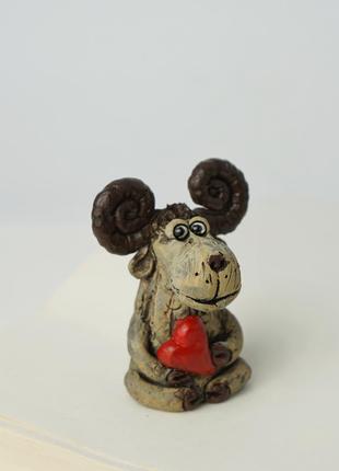 Фігурка керамічна баранчика