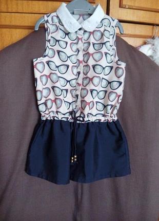 Стильний літній комбінезон/ромпер для дівчинки next
