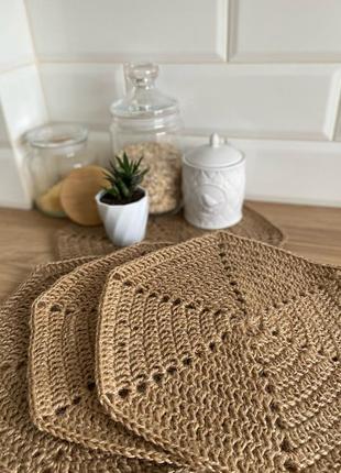 Серветка, рушничок, плейсмат з джуту